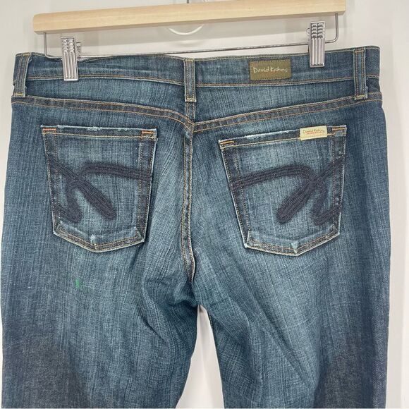 David Kahn Nikki Mid Rise Bootcut Dark Wash Bootcut Jeans - Picture 4 of 7